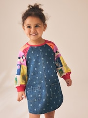 Animal Charcater Raglan Denim Dress (3mths-8yrs) - Image 1 of 9