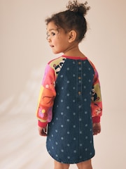 Animal Charcater Raglan Denim Dress (3mths-8yrs) - Image 3 of 9
