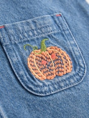 Pumpkin Print Raglan Denim Dress (3mths-8yrs) - Image 4 of 4