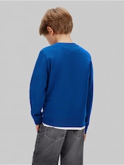 Calvin Klein Jeans Blue Colourblock Sweatshirt - Image 2 of 5