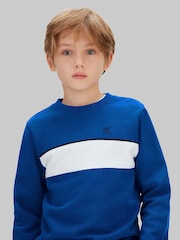 Calvin Klein Jeans Blue Colourblock Sweatshirt - Image 4 of 5
