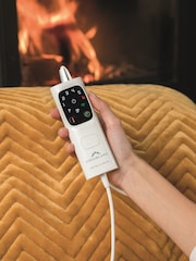 Dreamland Mustard Hurry Home Deluxe Velvet Warming Throw Electric Blanket - Image 3 of 3