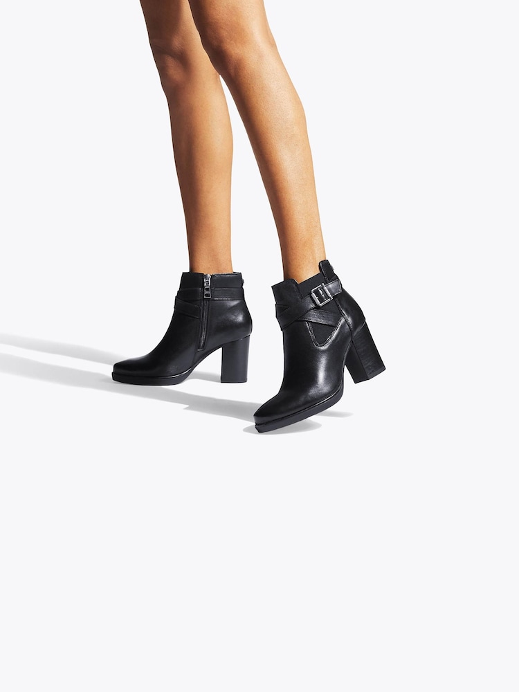 Carvela Black Silver 2 Ankle Wide Fit Boots - Image 1 of 5 Carvela Black Silver 2 Ankle Wide Fit Boots - Image 1 of 5