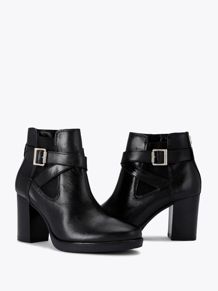 Carvela Black Silver 2 Ankle Wide Fit Boots - Image 5 of 5 Carvela Black Silver 2 Ankle Wide Fit Boots - Image 5 of 5