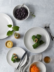 Royal Doulton 12 Piece Light Grey Gordon Ramsay Maze Dinnerware Set - Image 1 of 3