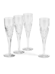 Royal Doulton Clear Highgate Flute Glasses Set of 4 - Image 1 of 6
