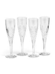 Royal Doulton Clear Highgate Flute Glasses Set of 4 - Image 2 of 6