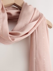 Pink Sequin Detail Lightweight Shawl - Image 7 of 8