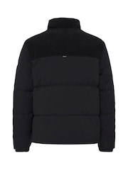 Blend Black Corduroy Hybrid Puffer Coat - Image 7 of 8