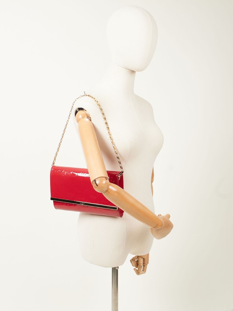 Louis Red Vuitton Pochette Ana Shoulder Bag - Image 6 of 6 Louis Red Vuitton Pochette Ana Shoulder Bag - Image 6 of 6