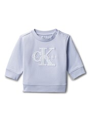 Calvin Klein Jeans Purple Logo Sweatshirt - Image 1 of 2