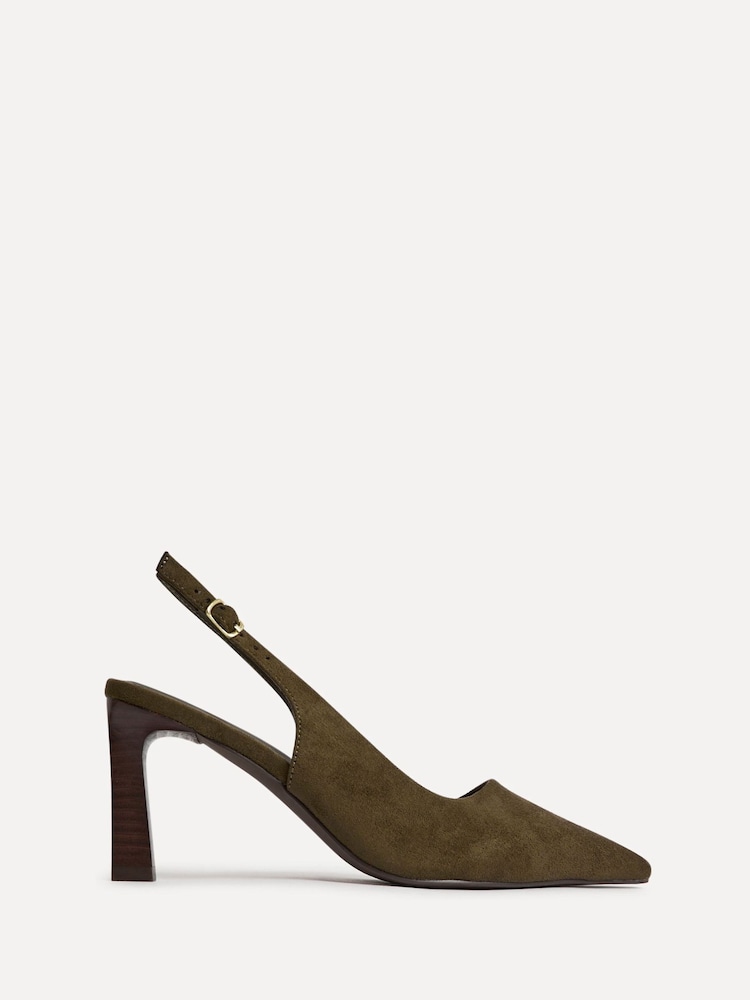 Linzi Green Saint Slingback Stacked Heel Courts - Image 2 of 5