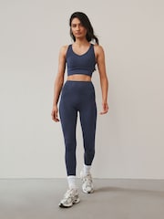 Navy Active Power Sports Leggings - Image 5 of 11