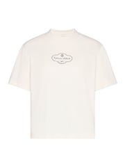 Calvin Klein White Cocktail Logo Graphic Boxy T-Shirt - Image 5 of 5
