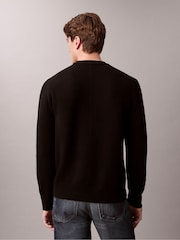Calvin Klein Black Cosy Wool Crewneck Jumper - Image 2 of 7