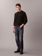 Calvin Klein Black Cosy Wool Crewneck Jumper - Image 4 of 7