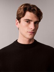 Calvin Klein Black Cosy Wool Crewneck Jumper - Image 5 of 7