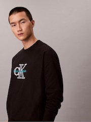 Calvin Klein Black Fleece Monologo Relaxed Sweatshirt - Image 5 of 5