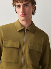 Green N. Premium Jersey Zip Through Shacket - Image 5 of 6