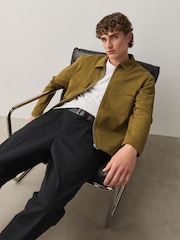 Green N. Premium Jersey Zip Through Shacket - Image 6 of 6