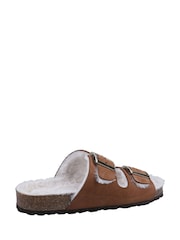 Hush Puppies Brown Jessie Mule Slippers - Image 3 of 4