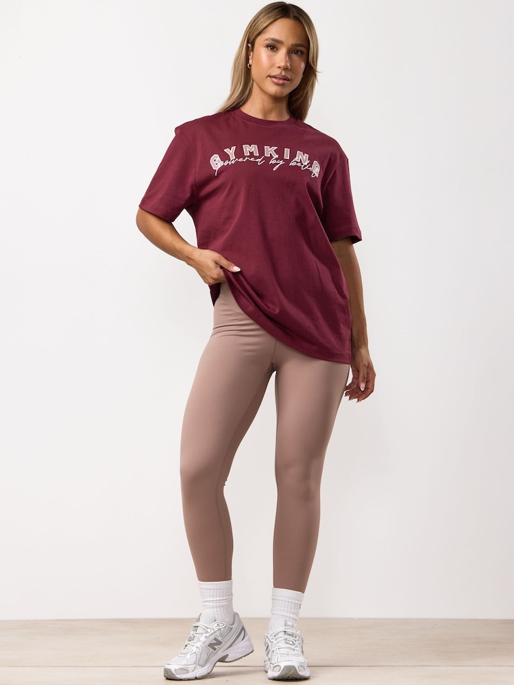 Gym King Red Powered By Belief BF T-Shirt - Image 1 of 4 Gym King Red Powered By Belief BF T-Shirt - Image 1 of 4