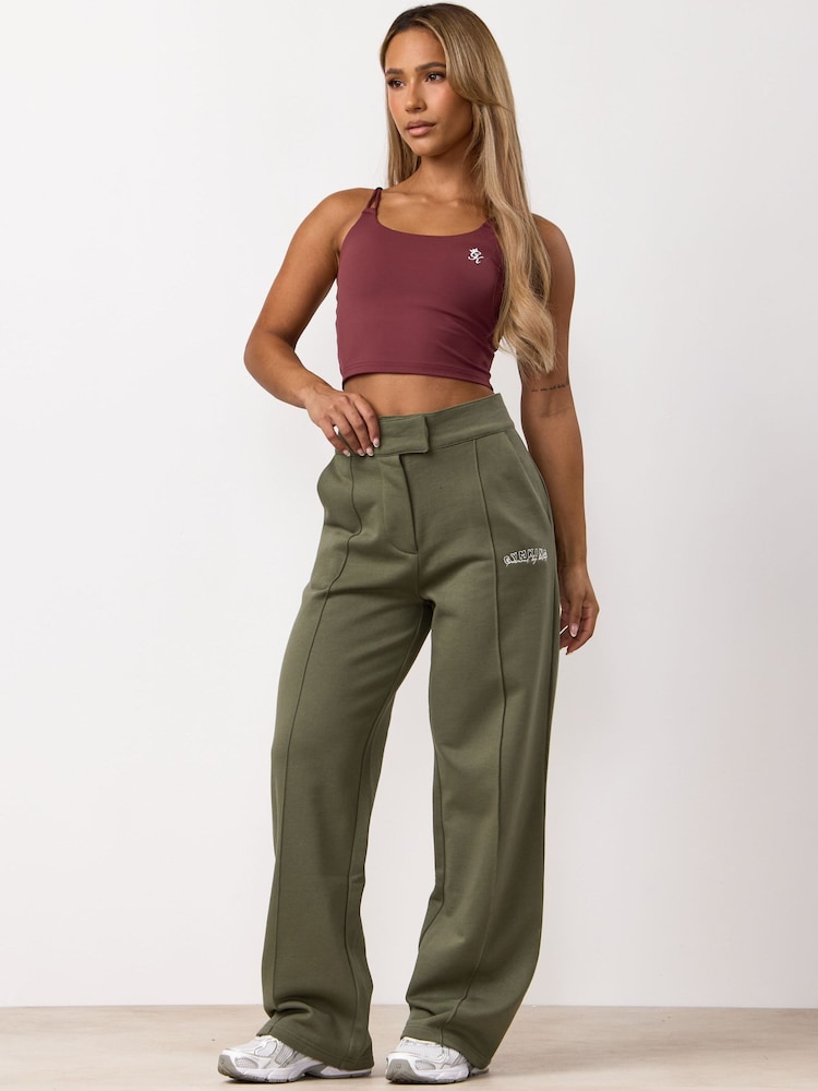 Gym King Green Powered By Belief Straight Leg Joggers - Image 1 of 4 Gym King Green Powered By Belief Straight Leg Joggers - Image 1 of 4