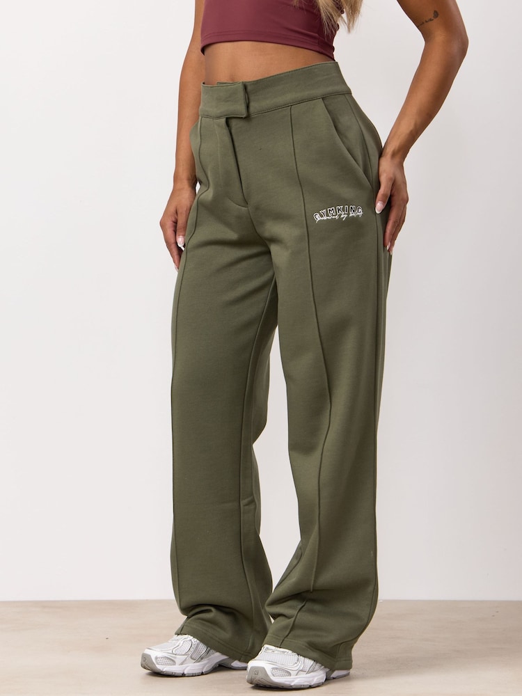 Gym King Green Powered By Belief Straight Leg Joggers - Image 2 of 4 Gym King Green Powered By Belief Straight Leg Joggers - Image 2 of 4