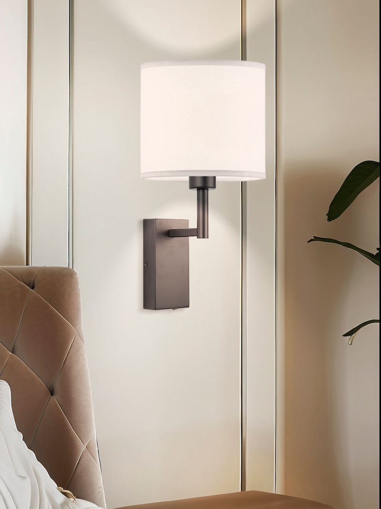 Searchlight Black Alice E27 Wall Light - Image 1 of 4 Searchlight Black Alice E27 Wall Light - Image 1 of 4