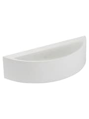 Searchlight Plaster White and Frosted Cad 9W 3000k Wall Light - Image 2 of 3