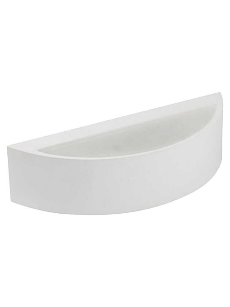 Searchlight Plaster White and Frosted Cad 9W 3000k Wall Light - Image 2 of 3 Searchlight Plaster White and Frosted Cad 9W 3000k Wall Light - Image 2 of 3