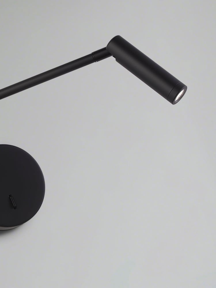 Searchlight Black Friars Swing Arm LED Reading Light - Image 4 of 4 Searchlight Black Friars Swing Arm LED Reading Light - Image 4 of 4