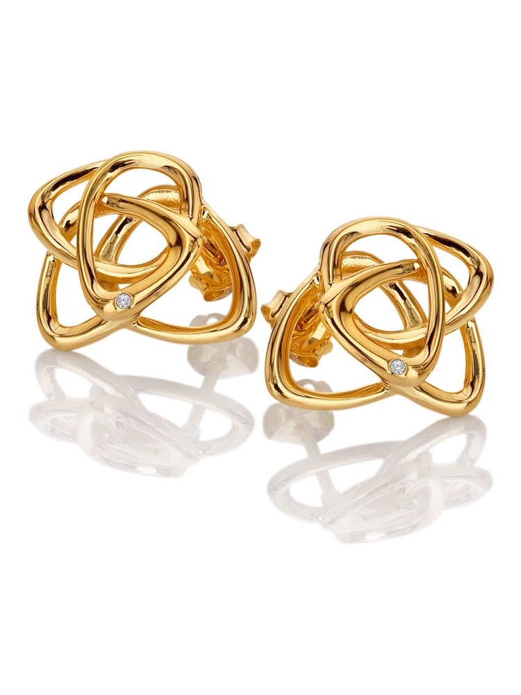 Hot Diamonds Gold Tone HD X GE Endless Earrings - Image 1 of 3 Hot Diamonds Gold Tone HD X GE Endless Earrings - Image 1 of 3