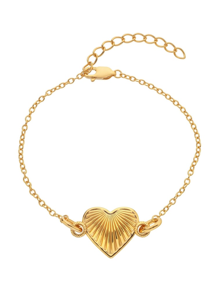 Hot Diamonds Gold Tone HD X GE Essence Heart Bracelet - Image 2 of 3 Hot Diamonds Gold Tone HD X GE Essence Heart Bracelet - Image 2 of 3