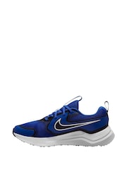 Nike Royal Blue and Black Youth Cosmic Running Trainers - Image 2 of 4