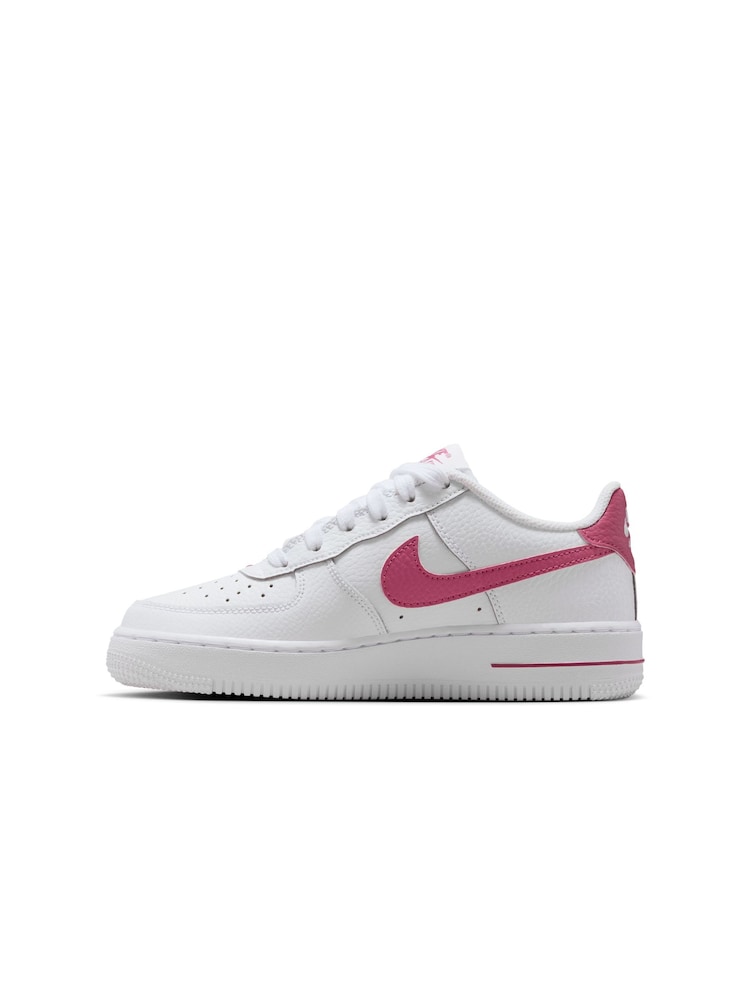 Nike White Youth Air Force 1 Trainers - Image 2 of 10 Nike White Youth Air Force 1 Trainers - Image 2 of 10
