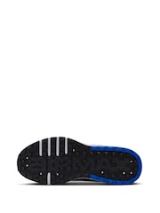 Nike Black Blue Youth Air Max Bia Trainers - Image 8 of 10