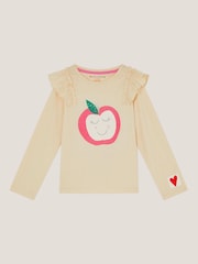 Monsoon Pink Apple Long Sleeve 100% Cotton Top - Image 1 of 2