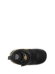 Nike Black/Gold Infant Court Borough Low Recraft Trainers - Image 3 of 4