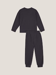 Monsoon Blue Back To Nature 100% Cotton Sweatshirt and Joggers Set - Image 3 of 4