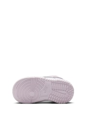 Nike White Low Infant Dunk Trainers - Image 8 of 9