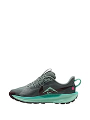 Nike Clay Green and Mint Foam Youth Pegasus Trail 5 Running Trainers - Image 2 of 4