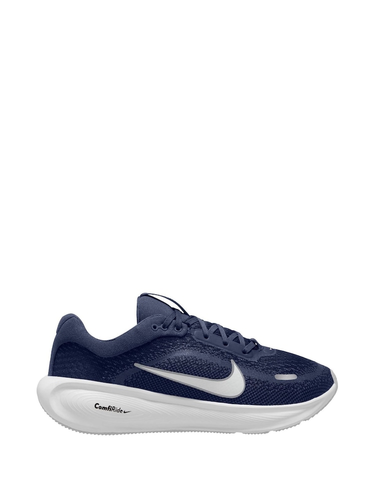 Nike Navy Blue and White Youth Stellar Ride Trainers - Image 1 of 4