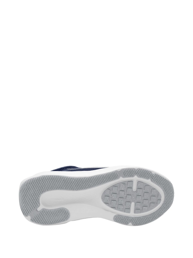 Nike Navy Blue and White Youth Stellar Ride Trainers - Image 4 of 4
