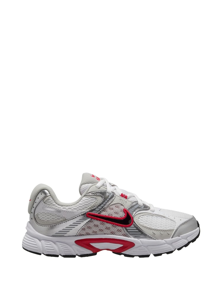 Nike White Red Youth V5 Runner Trainers - Image 1 of 4