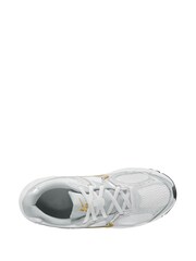 Nike White Grey Gold Youth V5 Runner Trainers - Image 3 of 4