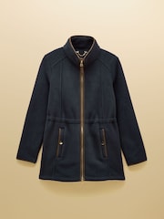 Joules Heritage Navy Longline Zip Up Polar Fleece - Image 12 of 12