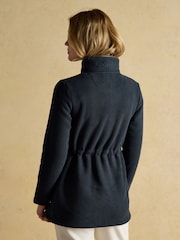Joules Navy Zip Through Longline Fleece - Image 2 of 11
