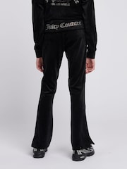 Juicy Couture Black Girls Fold Over Waist Joggers - Image 3 of 9