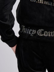 Juicy Couture Black Girls Fold Over Waist Joggers - Image 5 of 9